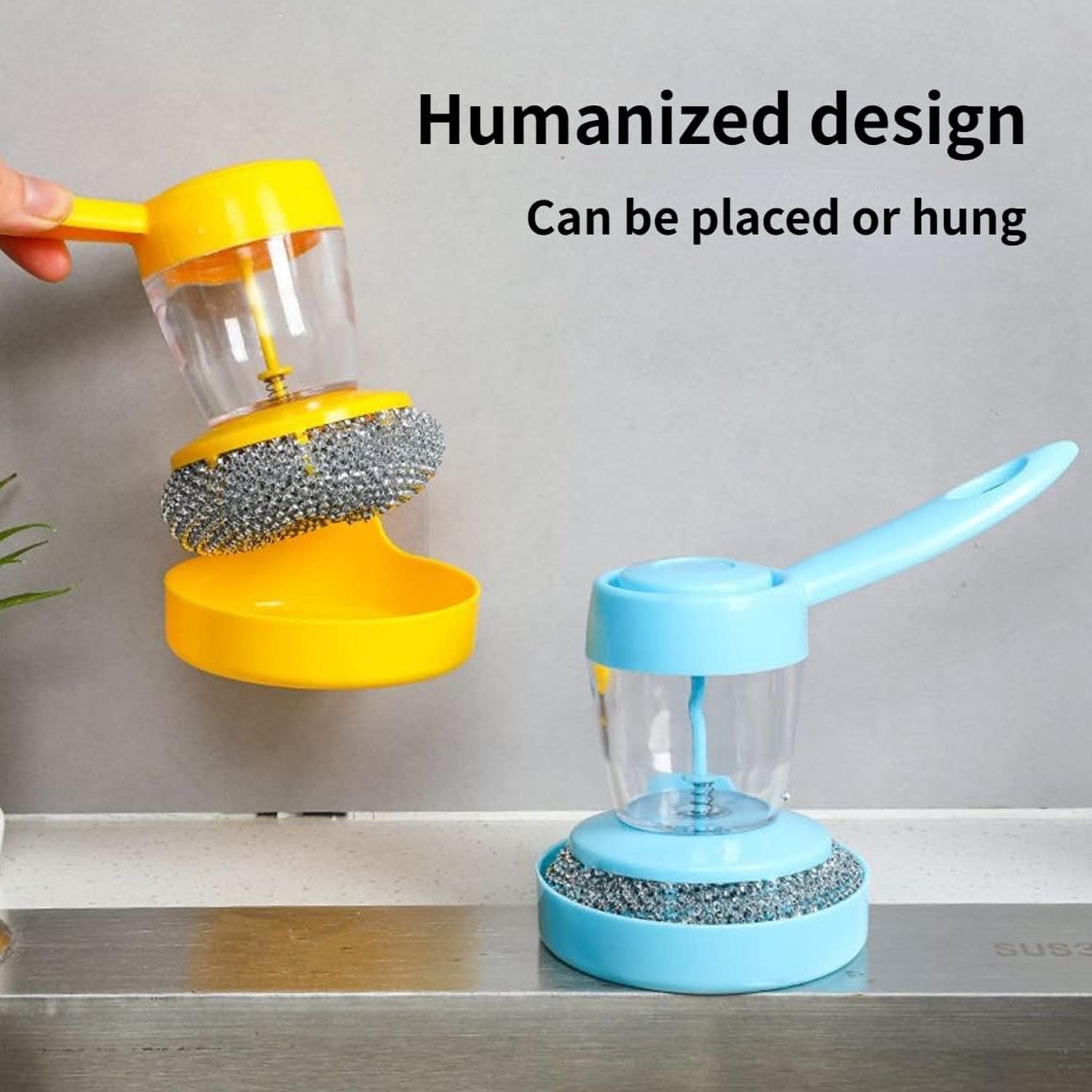 Handheld Soap Dispenser With Scrub (1 Set) Handheld Soap Dispenser With Scrub (1 Set)
